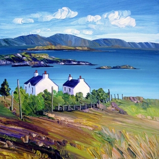 Image of Cottages at Loch Dunvegan, Skye by Sheila Fowler